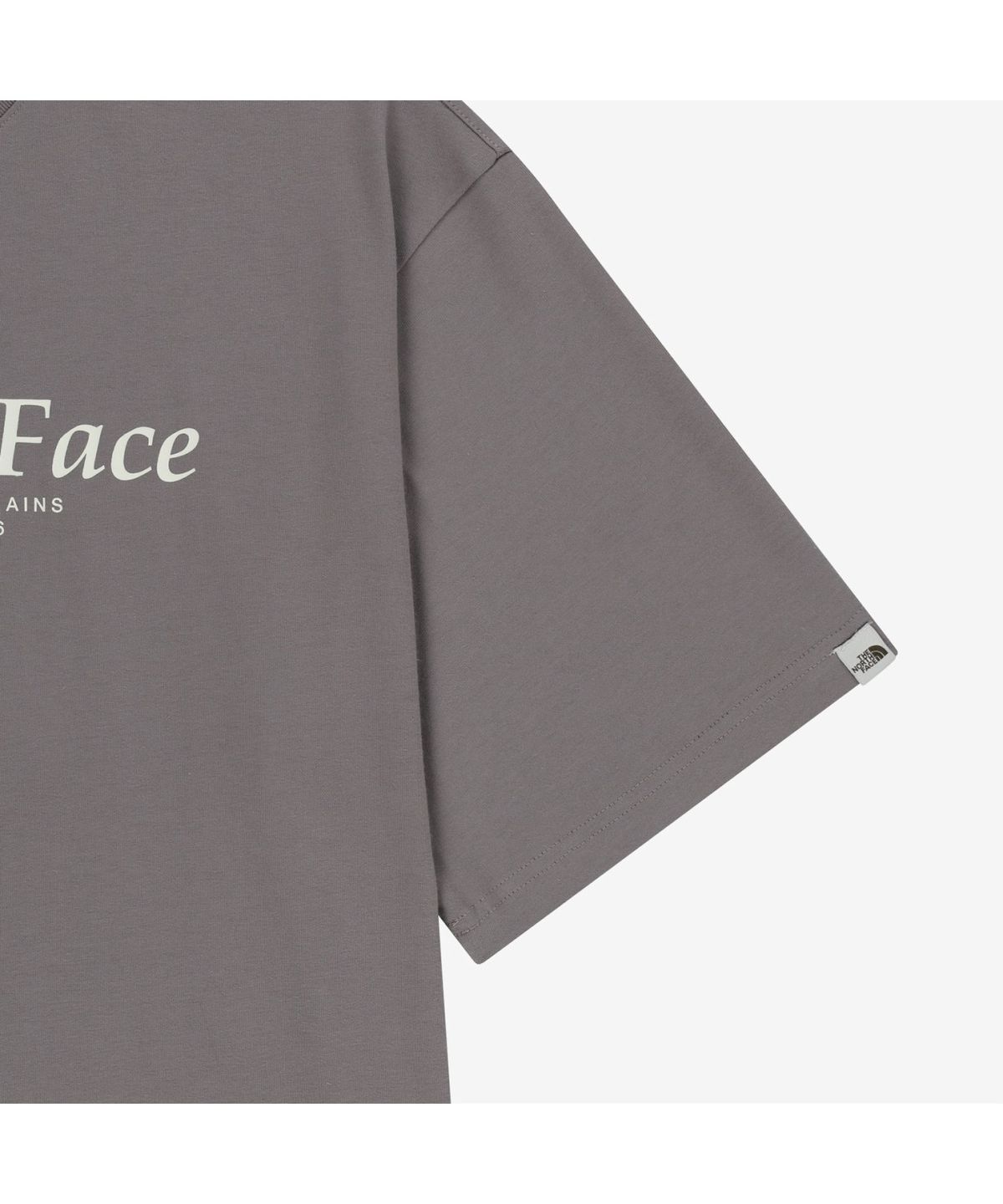 노스페이스(THE NORTH FACE) NT7US10L 시그니처 반팔 티 GRAYISH LILAC