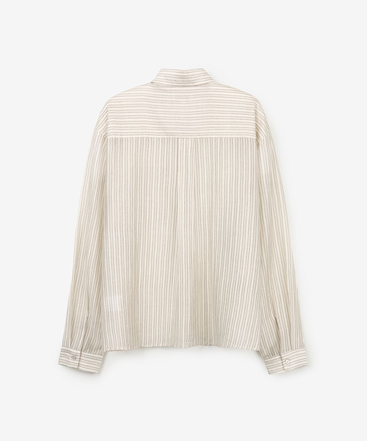 데이(THEY) [썸머] 세미크롭 멀티 스트라이프 셔츠(Summer.Ver)_WHITE