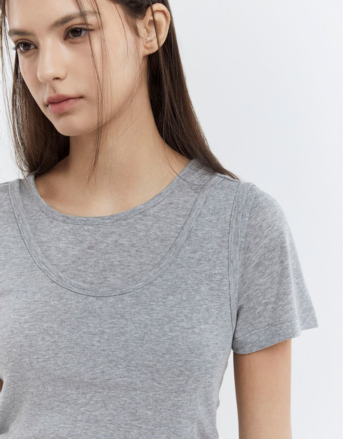 지오다노(GIORDANO) 텐셀 시어 레이어드 탱크탑 326543 [3color]