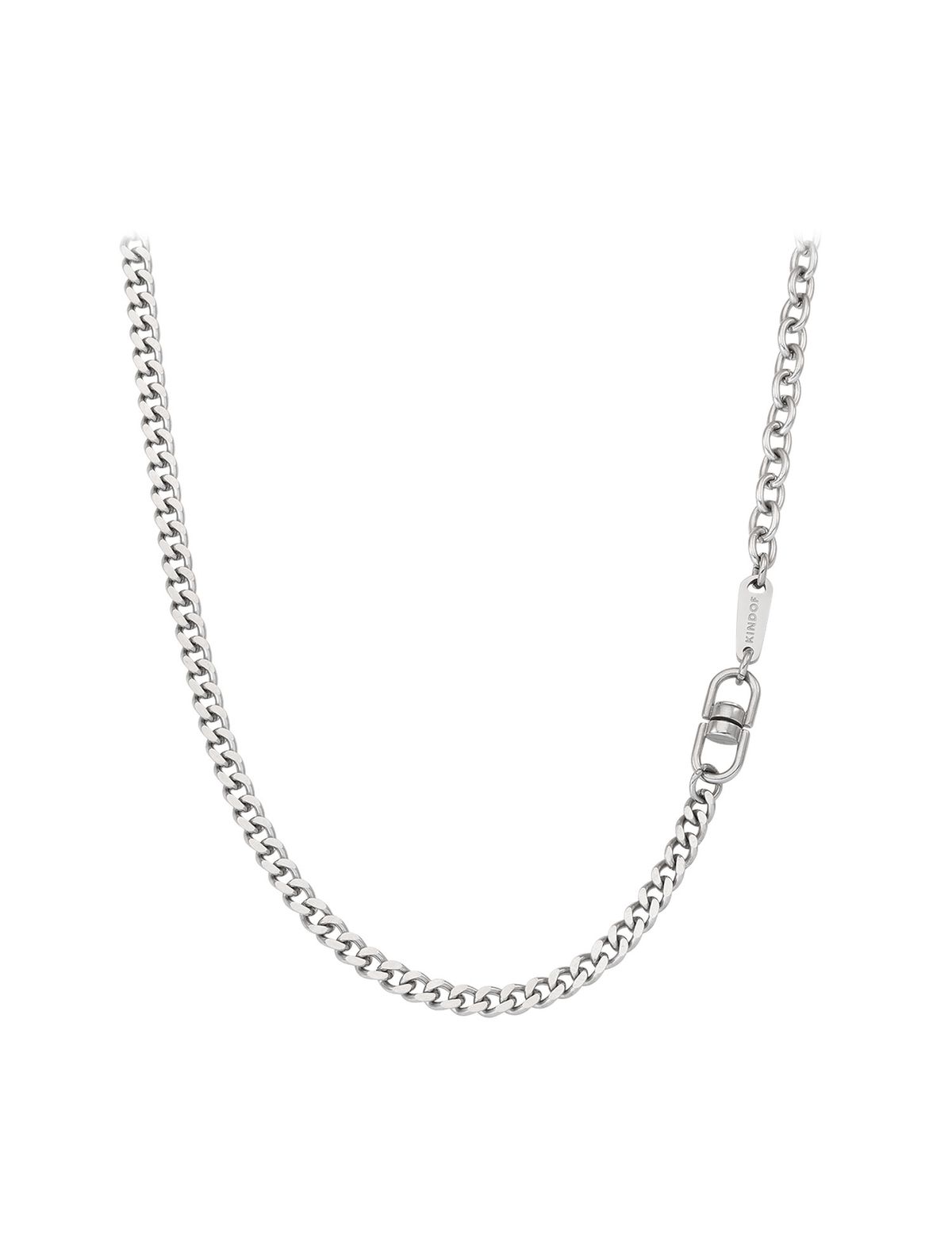 카인드오브(KINDOF) 오프셋 커브체인 목걸이 Offset Curve Chain Necklace