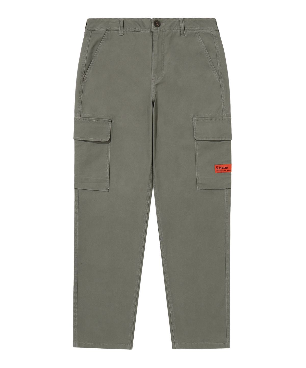 슈퍼드라이(SUPERDRY) 레이블 슬림 카고 팬츠 카키그린 SDMLWAP60KHG