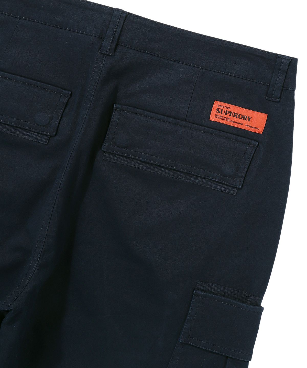 슈퍼드라이(SUPERDRY) 레이블 카고 조거 팬츠 다크네이비 SDMLWAP61DNY