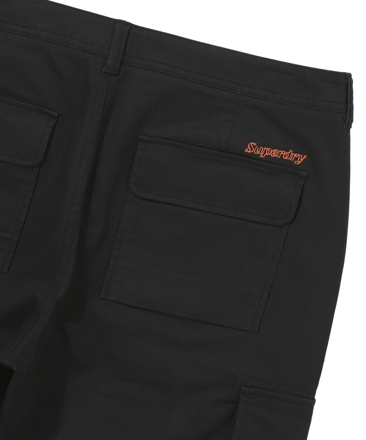 슈퍼드라이(SUPERDRY) 레이블 슬림 카고 팬츠 블랙 SDMLWAP60BLK