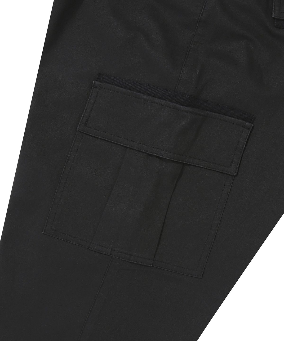 슈퍼드라이(SUPERDRY) 레이블 카고 조거 팬츠 블랙 SDMLWAP61BLK