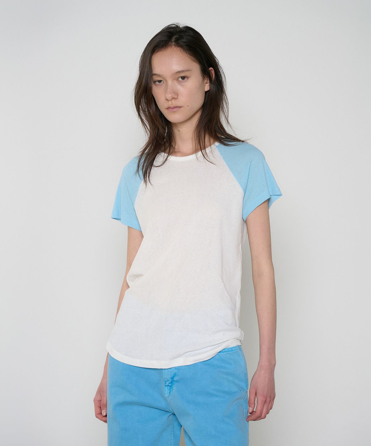 정감 스튜디오(JEONGGAM STUDIOS) Eco Color Block Raglan Tee_3 Color