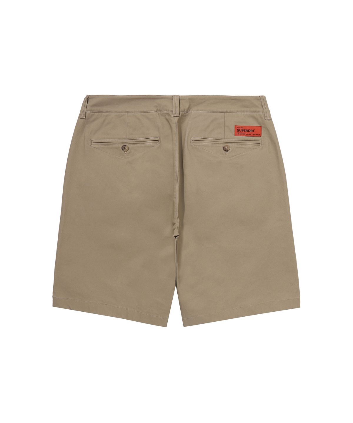슈퍼드라이(SUPERDRY) 레이블 코튼 치노 쇼츠 다크베이지 SDMLTAP60DBE