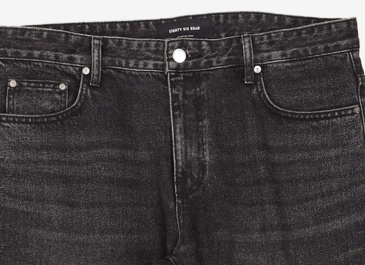 86로드(86ROAD) BLACK NORMAL CHIP / CROP TAPERED 34