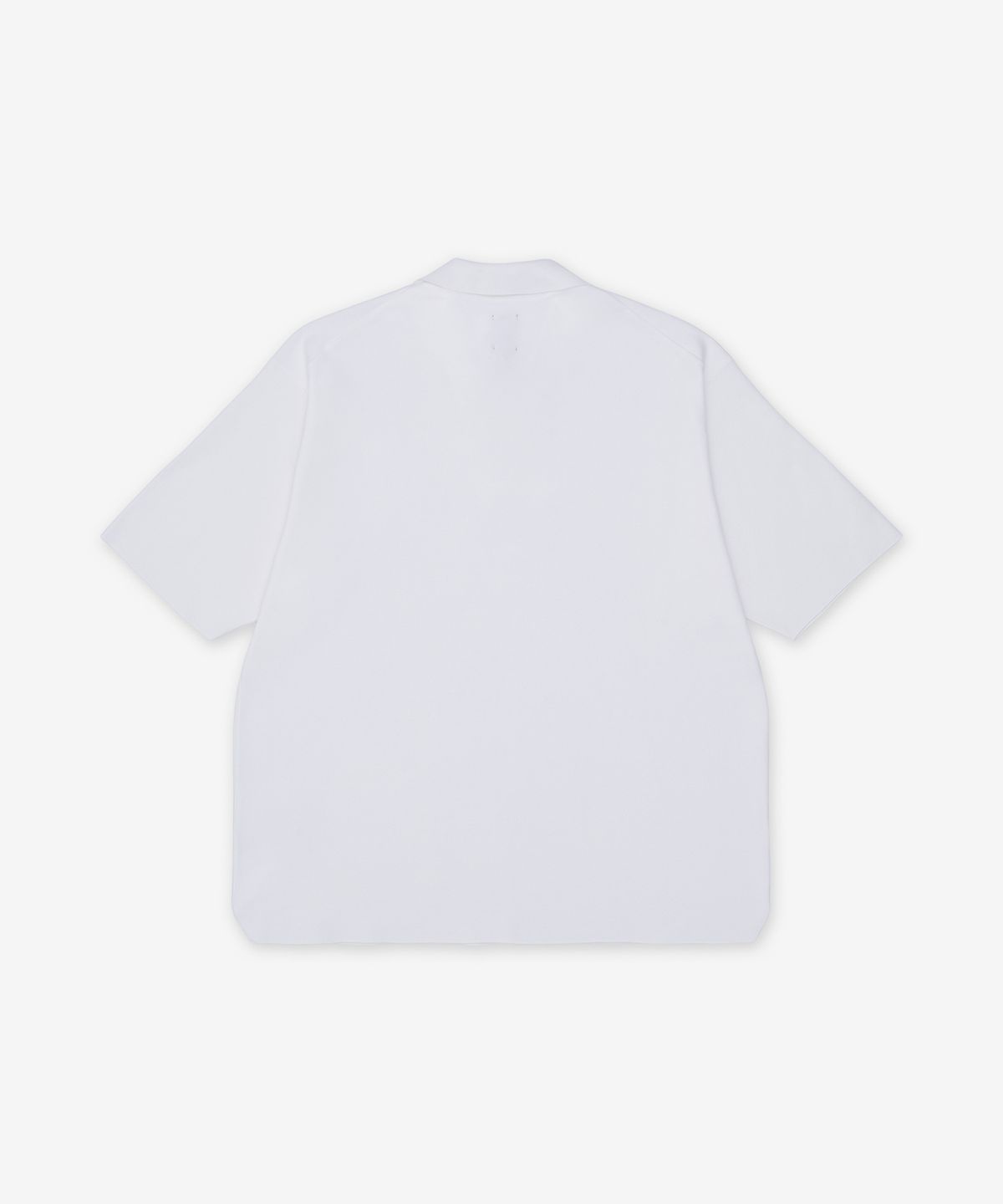 바토너(BATONER) 32G 스무스 니트 반소매 폴로 셔츠 - 화이트 / BNSE004WHITE