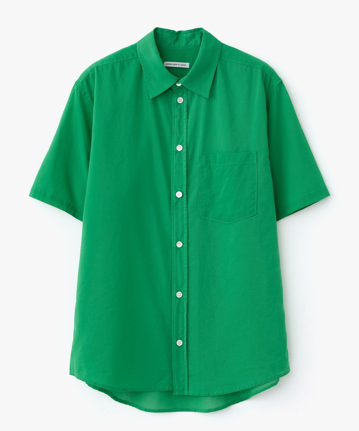 정감 스튜디오(JEONGGAM STUDIOS) Pleasant Half Sleeve Shirt_4 Color