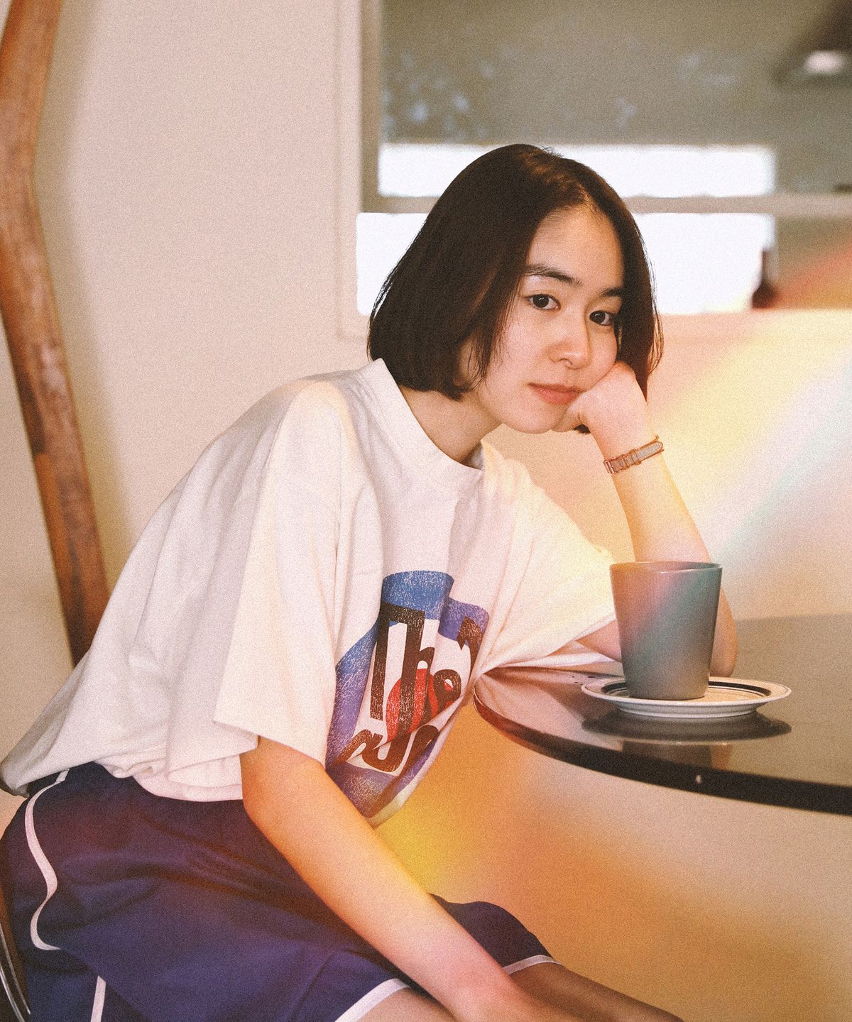 굿니스(GOODNIES) 빈티지 트랙 숏츠. 네이비