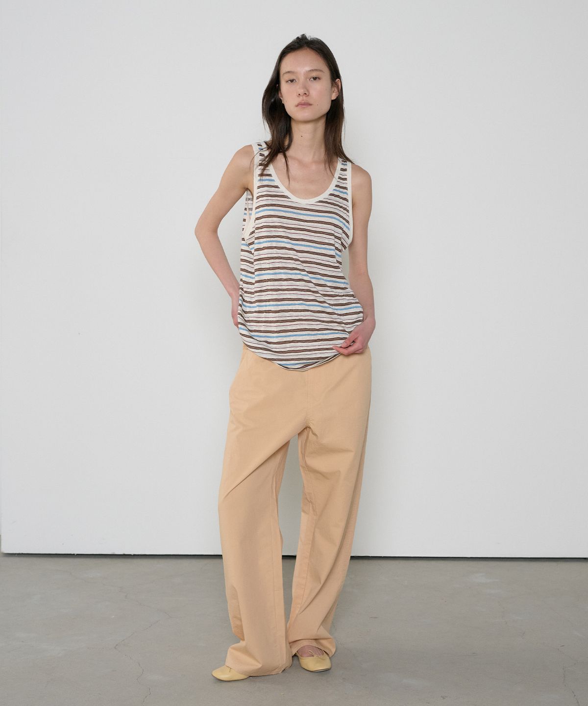정감 스튜디오(JEONGGAM STUDIOS) Washed Cotton Pants_2 Color