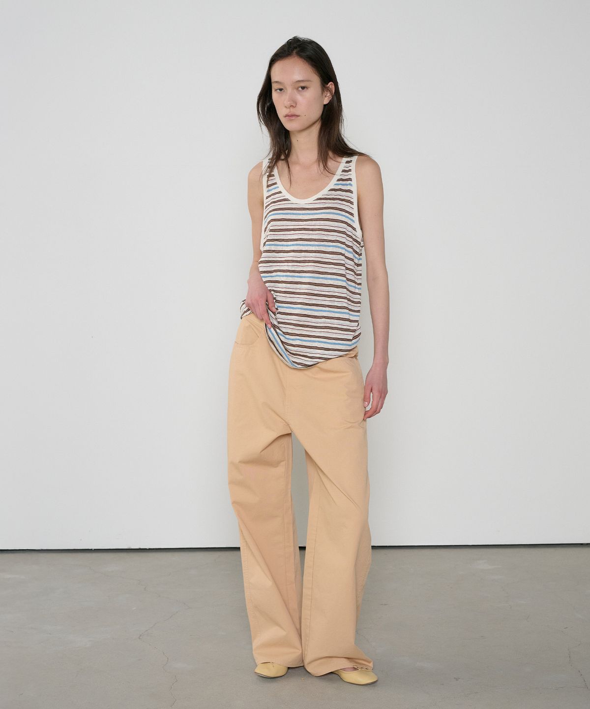 정감 스튜디오(JEONGGAM STUDIOS) Washed Cotton Pants_2 Color