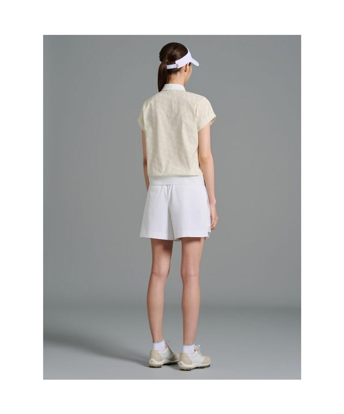 빈폴골프(BEANPOLE GOLF) [B_under] 여성 블루종핏 칼라 반소매 티셔츠 - 레몬