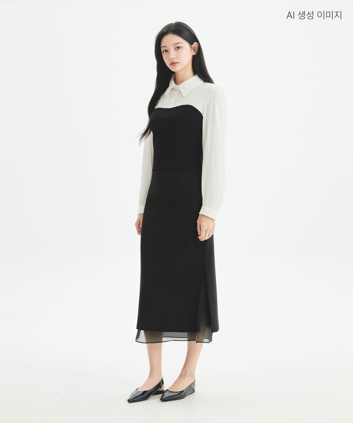 로엠(ROEM) H라인 롱 스커트 RMWHG49RT2
