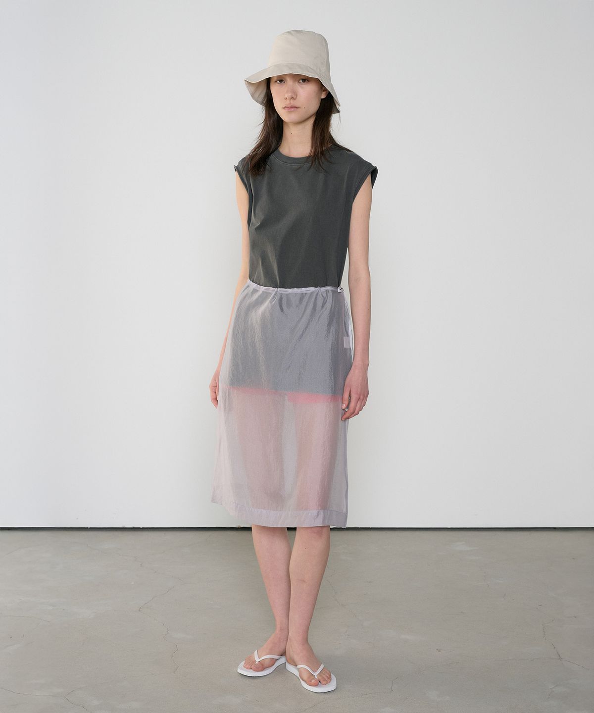 정감 스튜디오(JEONGGAM STUDIOS) Pigment Dyed Cut Off Sleeveless