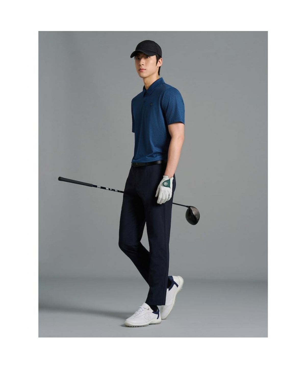 빈폴골프(BEANPOLE GOLF) [B_under] 남성 그라데이션 심볼 패턴 반소매 티셔츠 - 로얄 블루