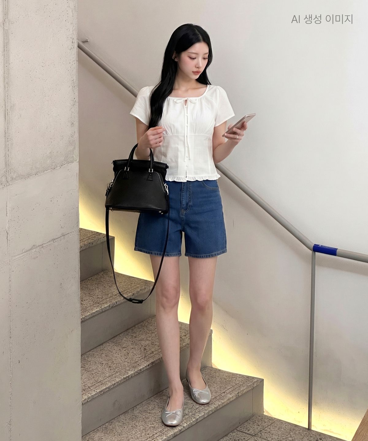 로엠(ROEM) 베이직 데님 쇼츠 RMTJG26G11