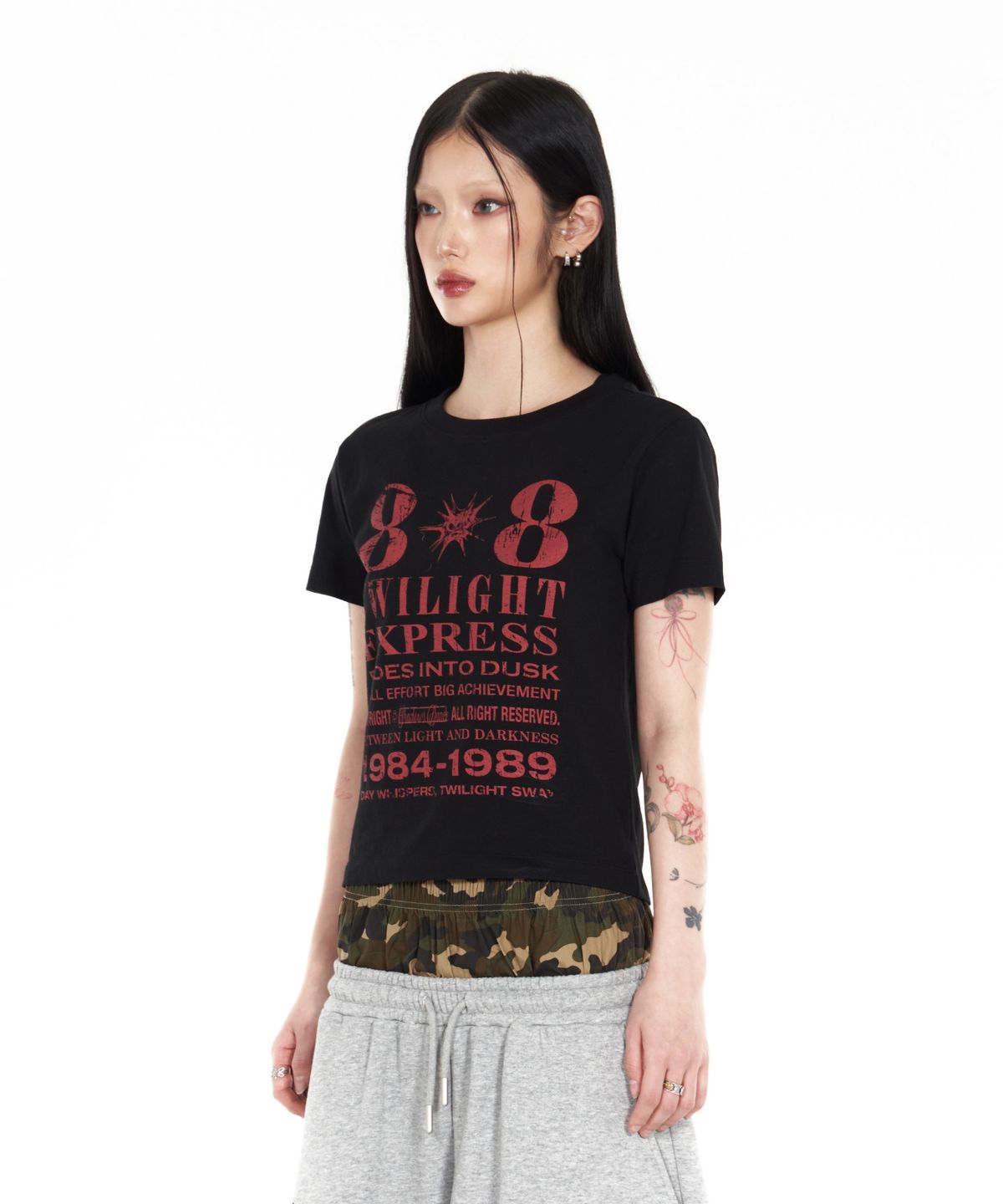 아이돈워너셀(IDWS) [W]Novichi T-Shirt Black