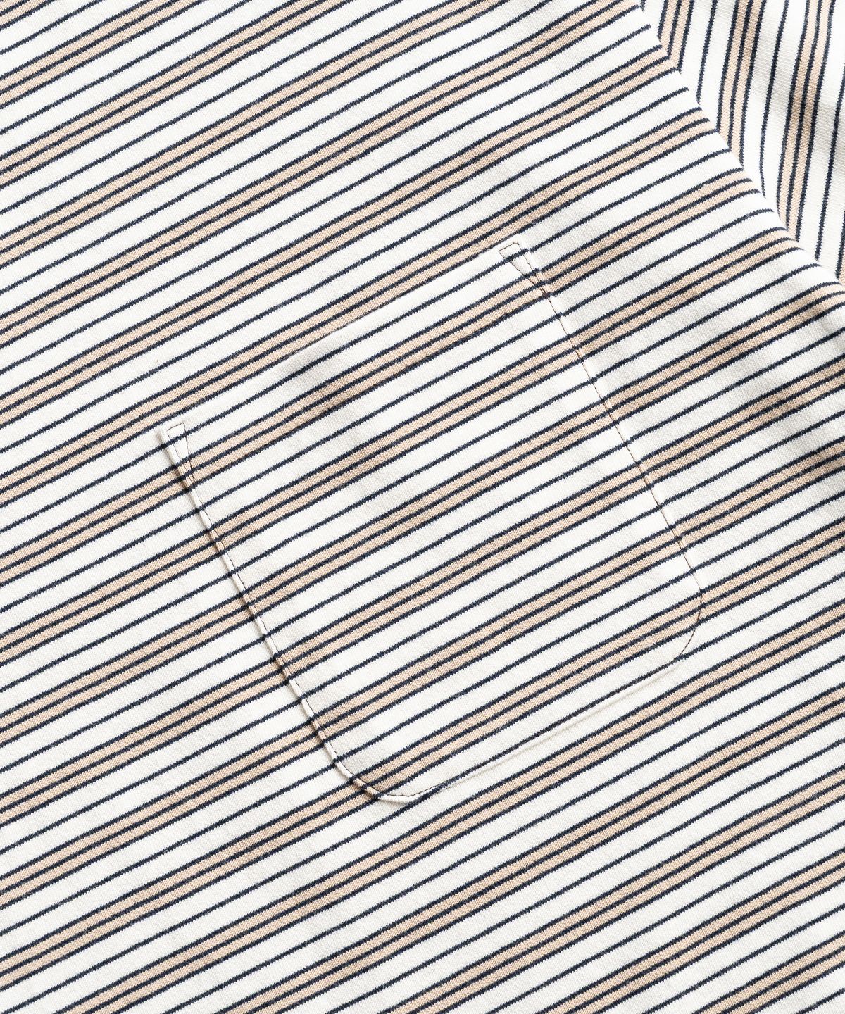 와일드 브릭스(WILD BRICKS) W25 STRIPED POCKET TEE (brown)
