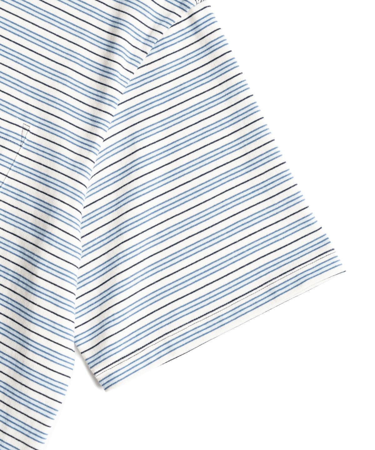 와일드 브릭스(WILD BRICKS) W25 STRIPED POCKET TEE (blue)