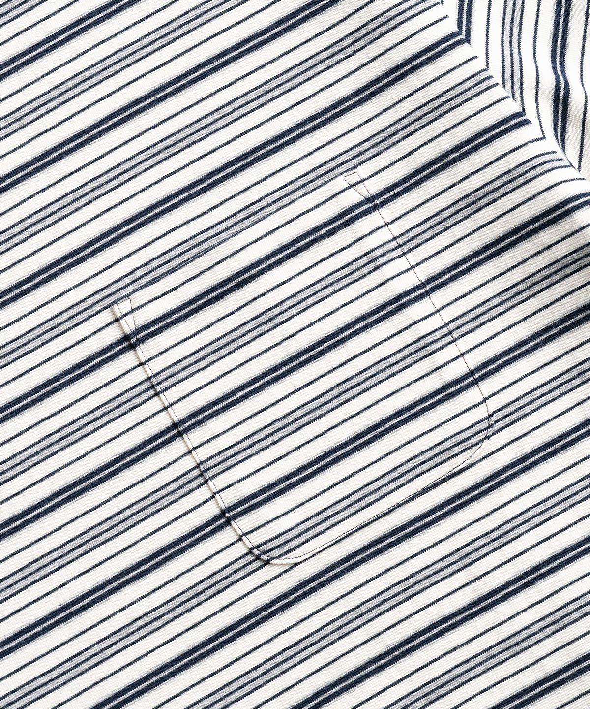 와일드 브릭스(WILD BRICKS) W25 STRIPED POCKET TEE (navy)