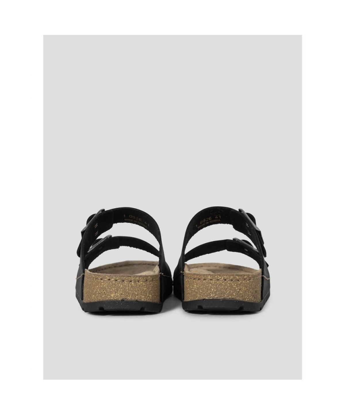 숄(SCHOLL) (MEN) 투스트랩 메모리 쿠션 샌들  블랙 (HH64K1F125)