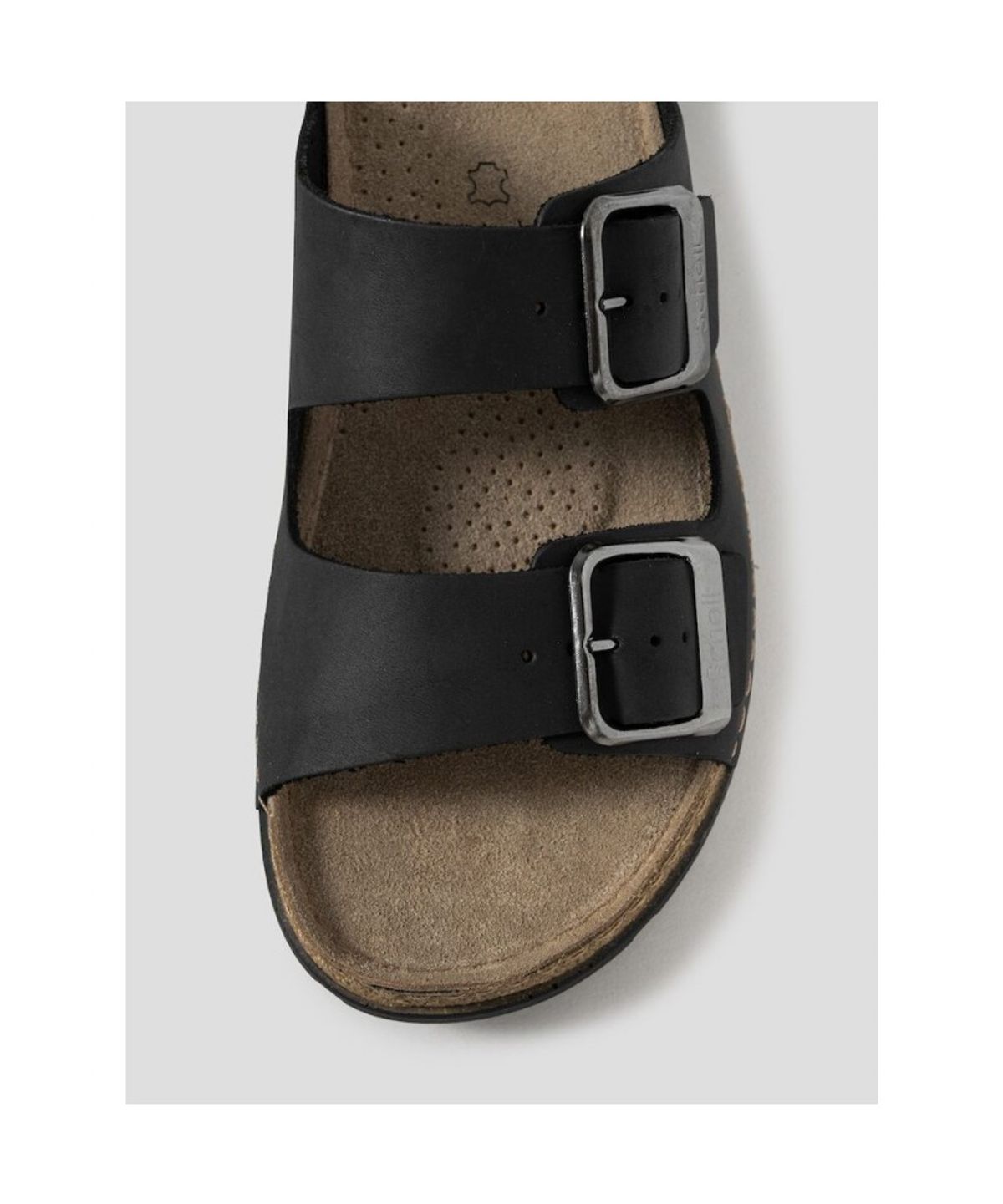 숄(SCHOLL) (MEN) 투스트랩 메모리 쿠션 샌들  블랙 (HH64K1F125)