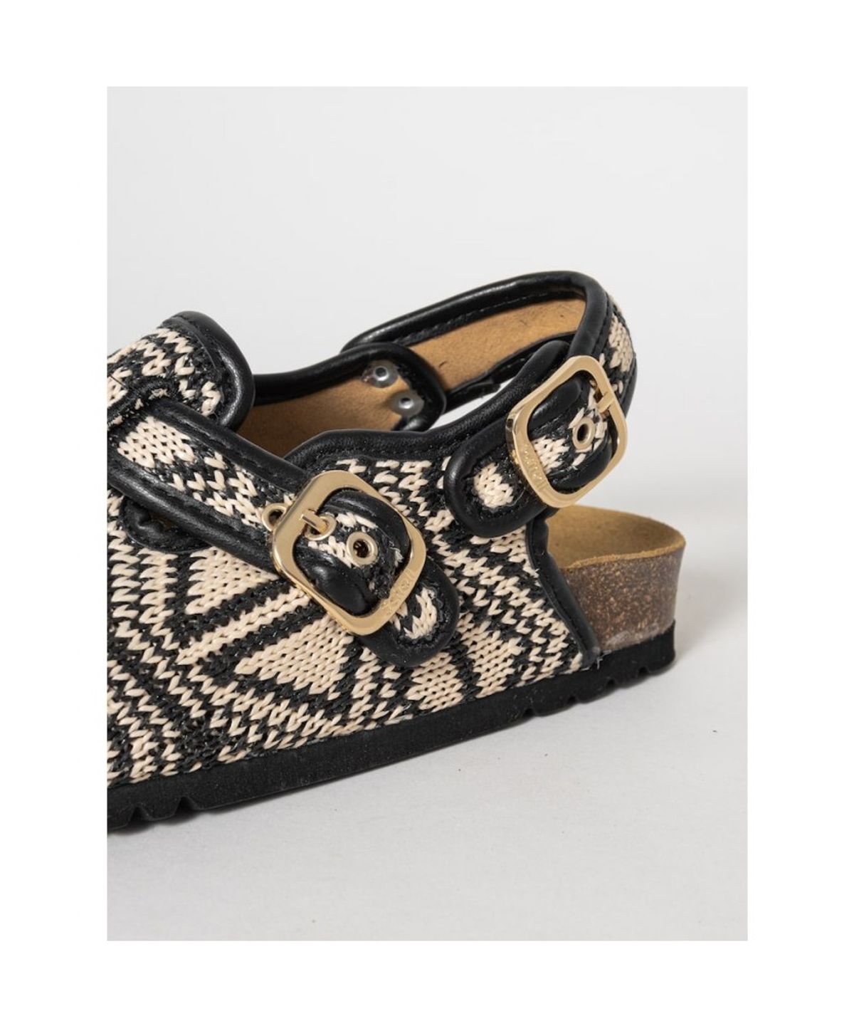 숄(SCHOLL) (WOMEN) 라피아 백스트랩 코르크 크로그  화이트 (HH64K2C741)
