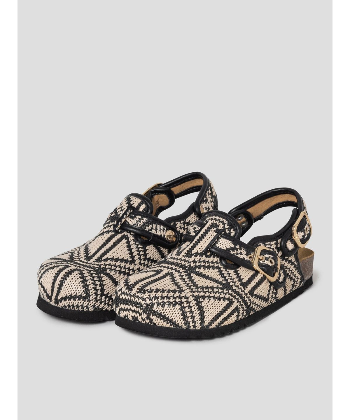 숄(SCHOLL) (WOMEN) 라피아 백스트랩 코르크 크로그  화이트 (HH64K2C741)