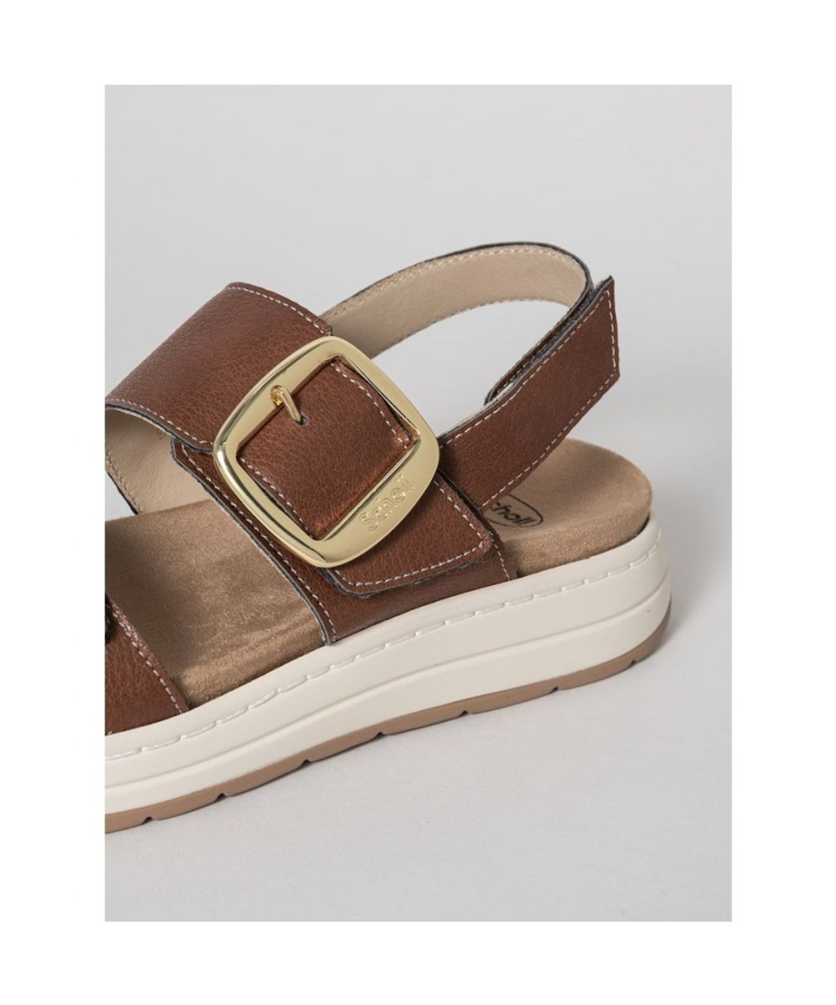 숄(SCHOLL) (WOMEN) 투스트랩 컴포트 백스트랩 샌들  브릭 (HH64K2F15C)