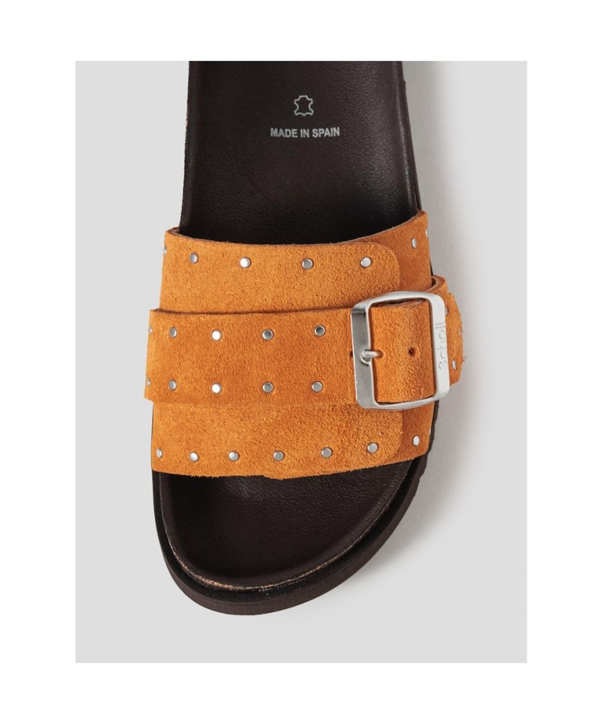 숄(SCHOLL) (WOMEN) 원스트랩 코르크 샌들  오렌지 (HH64K2C428)
