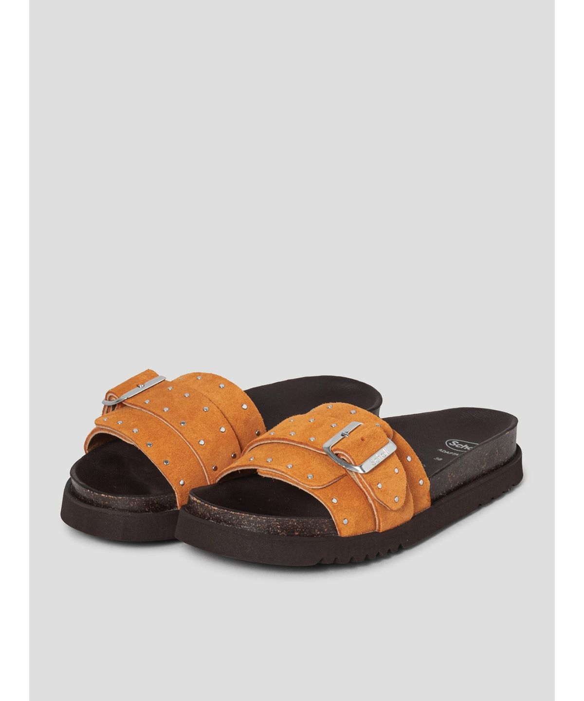 숄(SCHOLL) (WOMEN) 원스트랩 코르크 샌들  오렌지 (HH64K2C428)