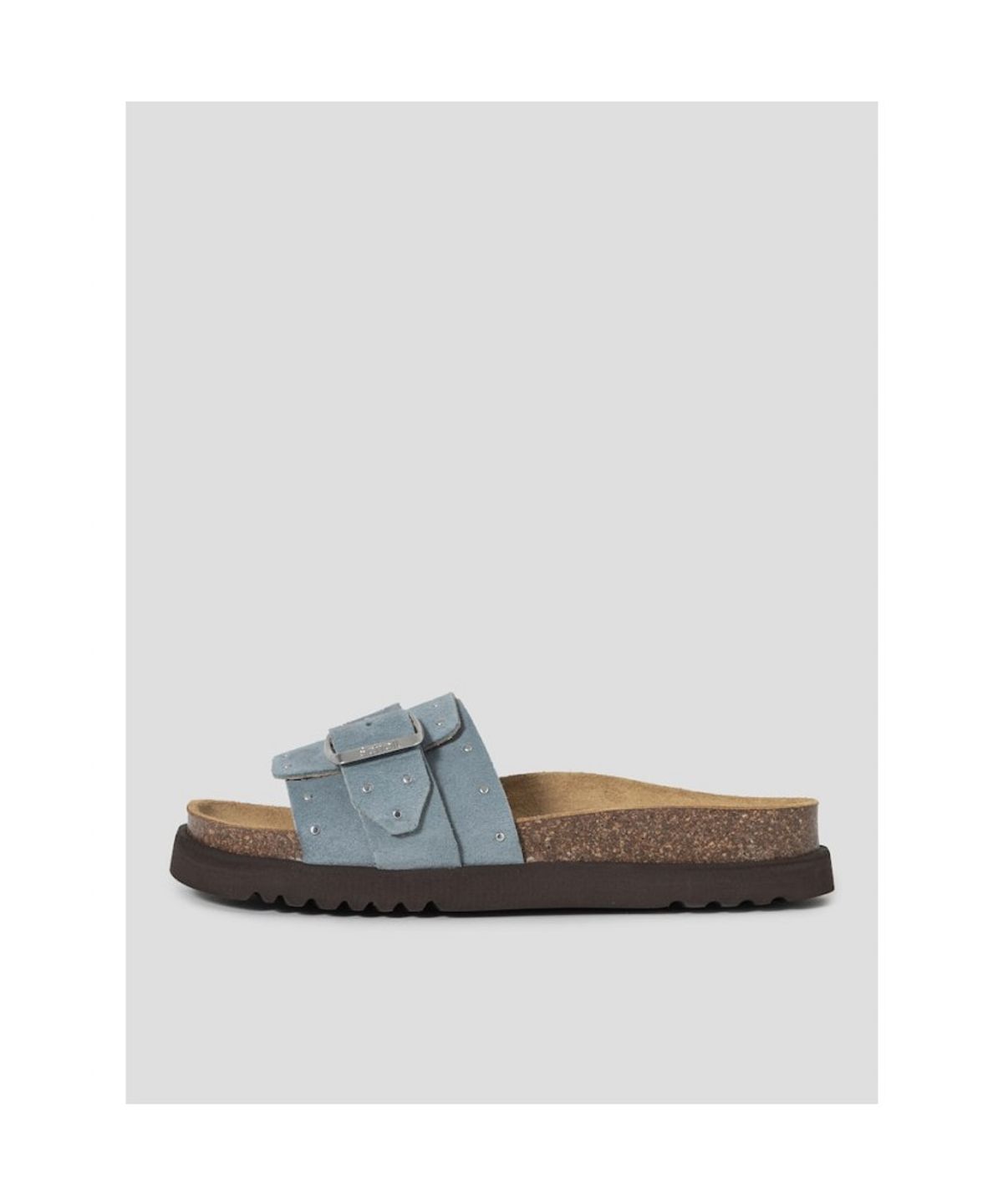 숄(SCHOLL) (WOMEN) 원스트랩 코르크 샌들  스카이 블루 (HH64K2C42Q)