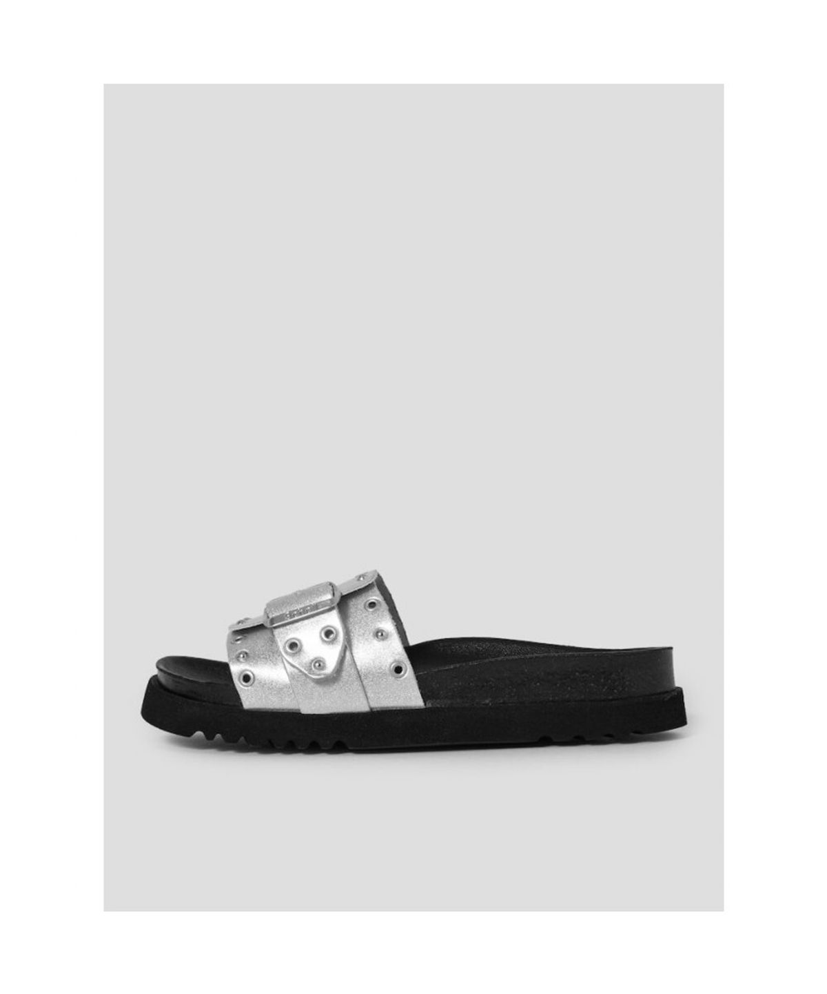숄(SCHOLL) (WOMEN) 원스트랩 코르크 샌들  그레이 (HH64K2C443)