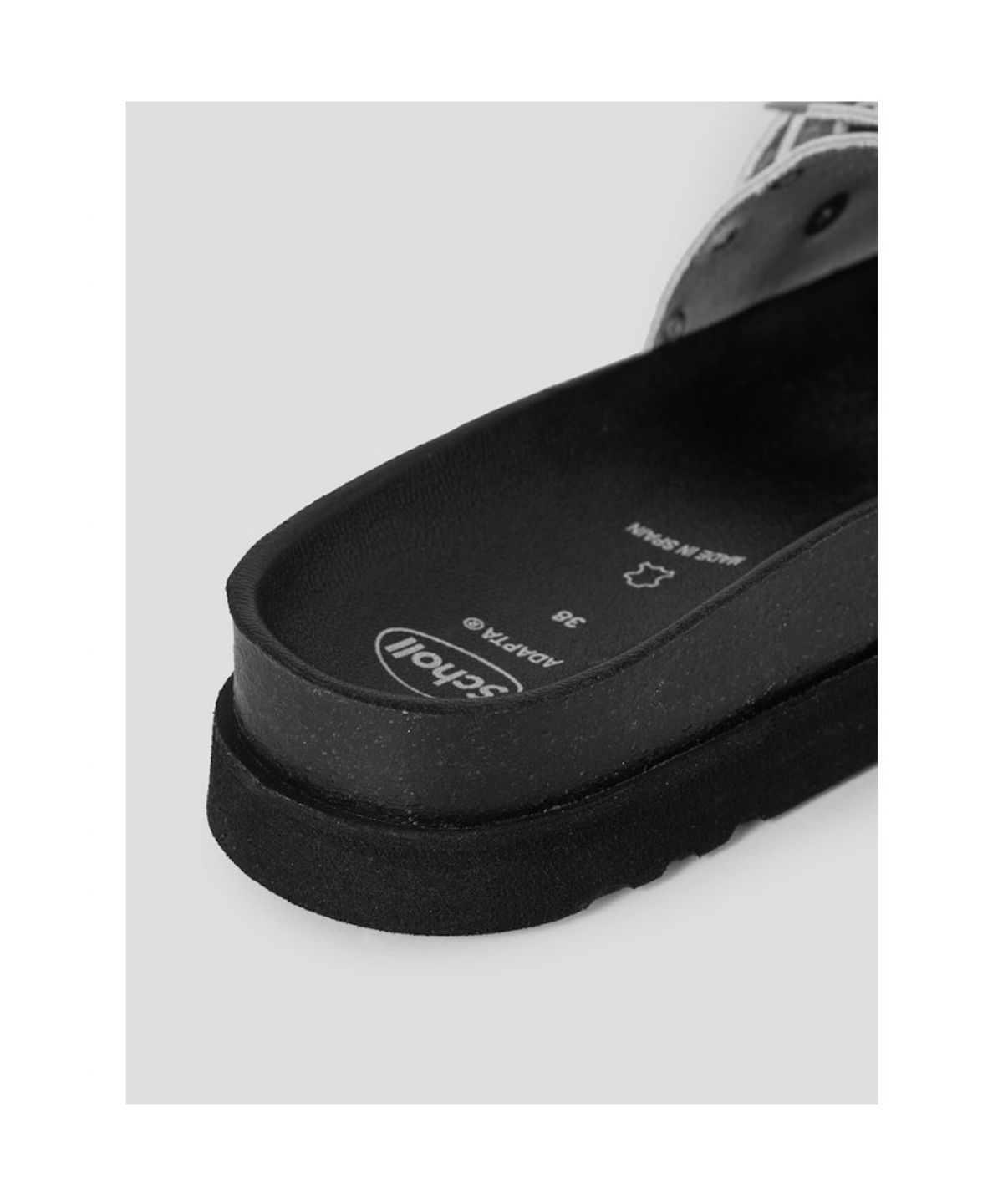 숄(SCHOLL) (WOMEN) 원스트랩 코르크 샌들  그레이 (HH64K2C443)