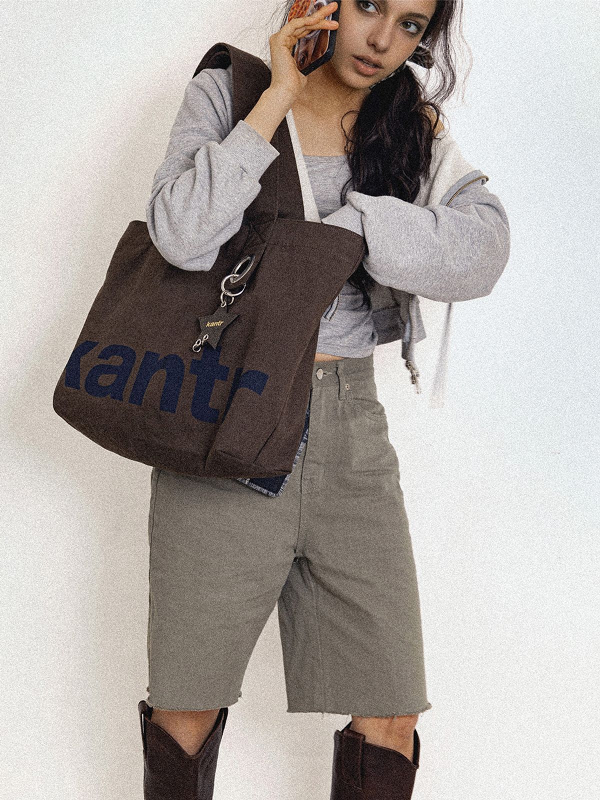 캔터(KANTR) KANTR BIG TOTE_Brown