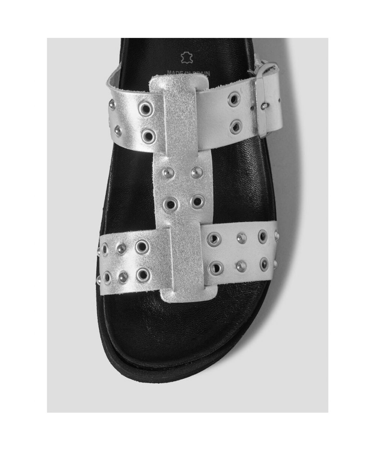숄(SCHOLL) (WOMEN) T스트랩 코르크 샌들  그레이 (HH64K2C613)
