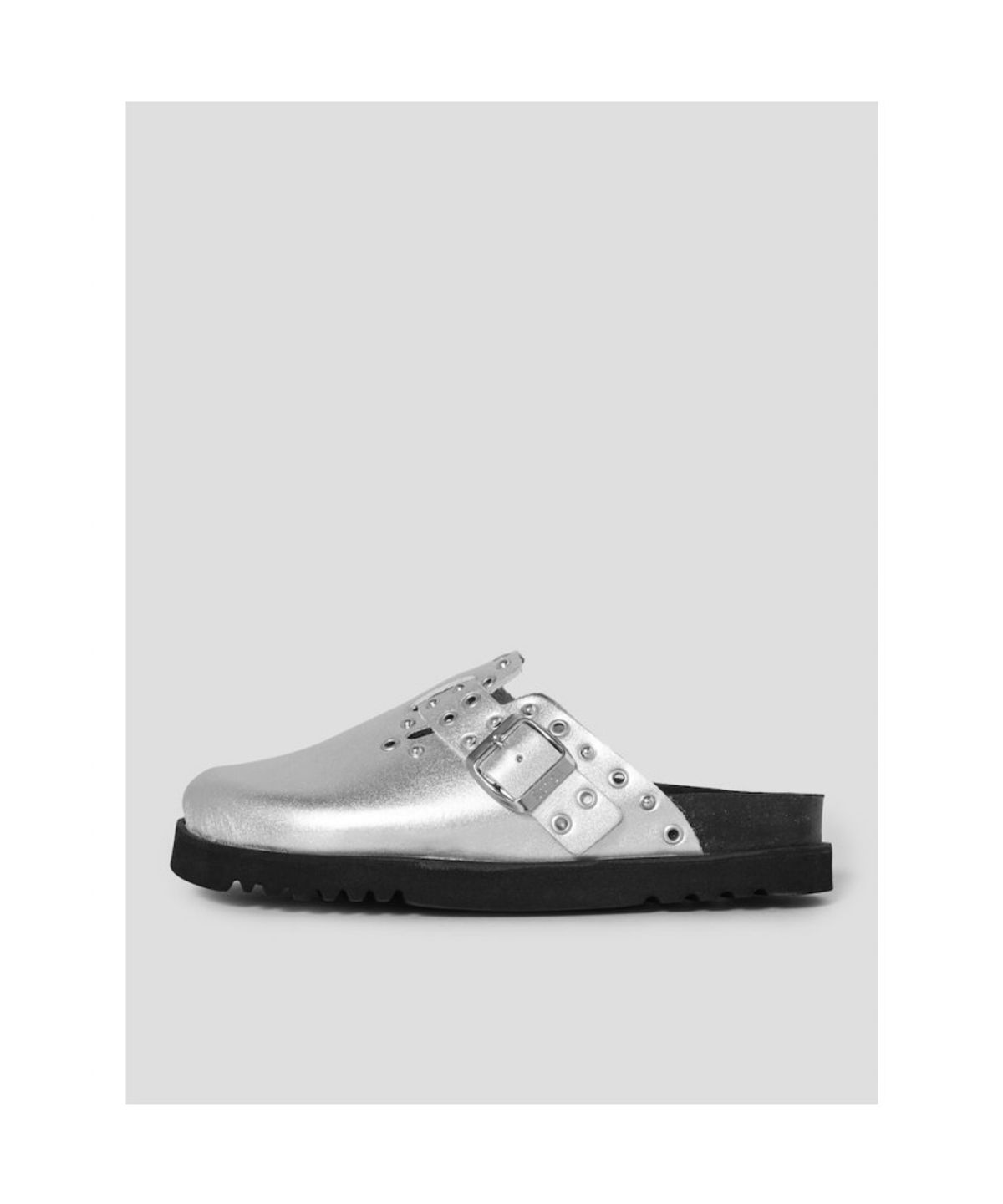 숄(SCHOLL) (WOMEN) 메탈릭 코르크 크로그  라이트 그레이 (HH64K2C712)