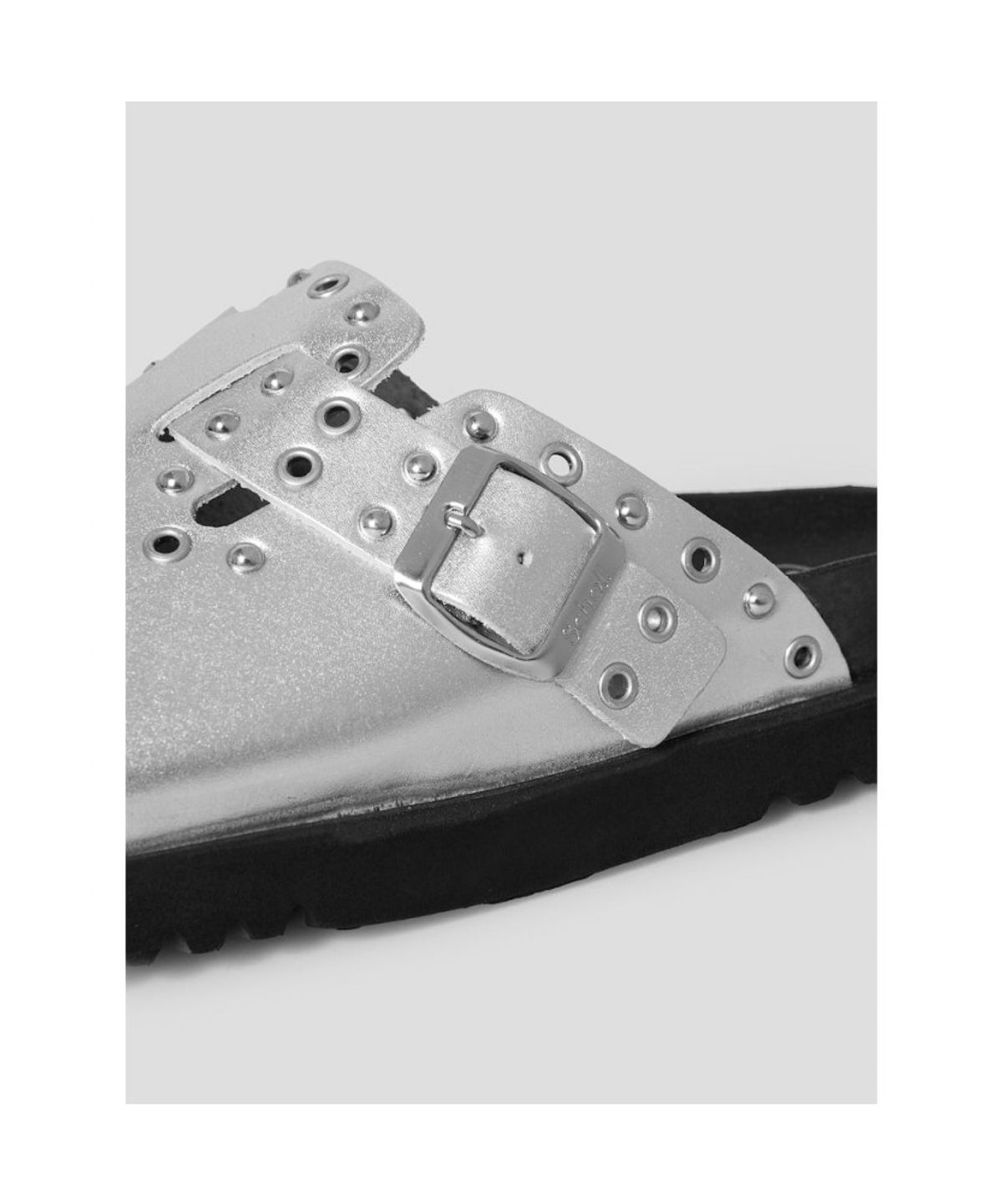 숄(SCHOLL) (WOMEN) 메탈릭 코르크 크로그  라이트 그레이 (HH64K2C712)