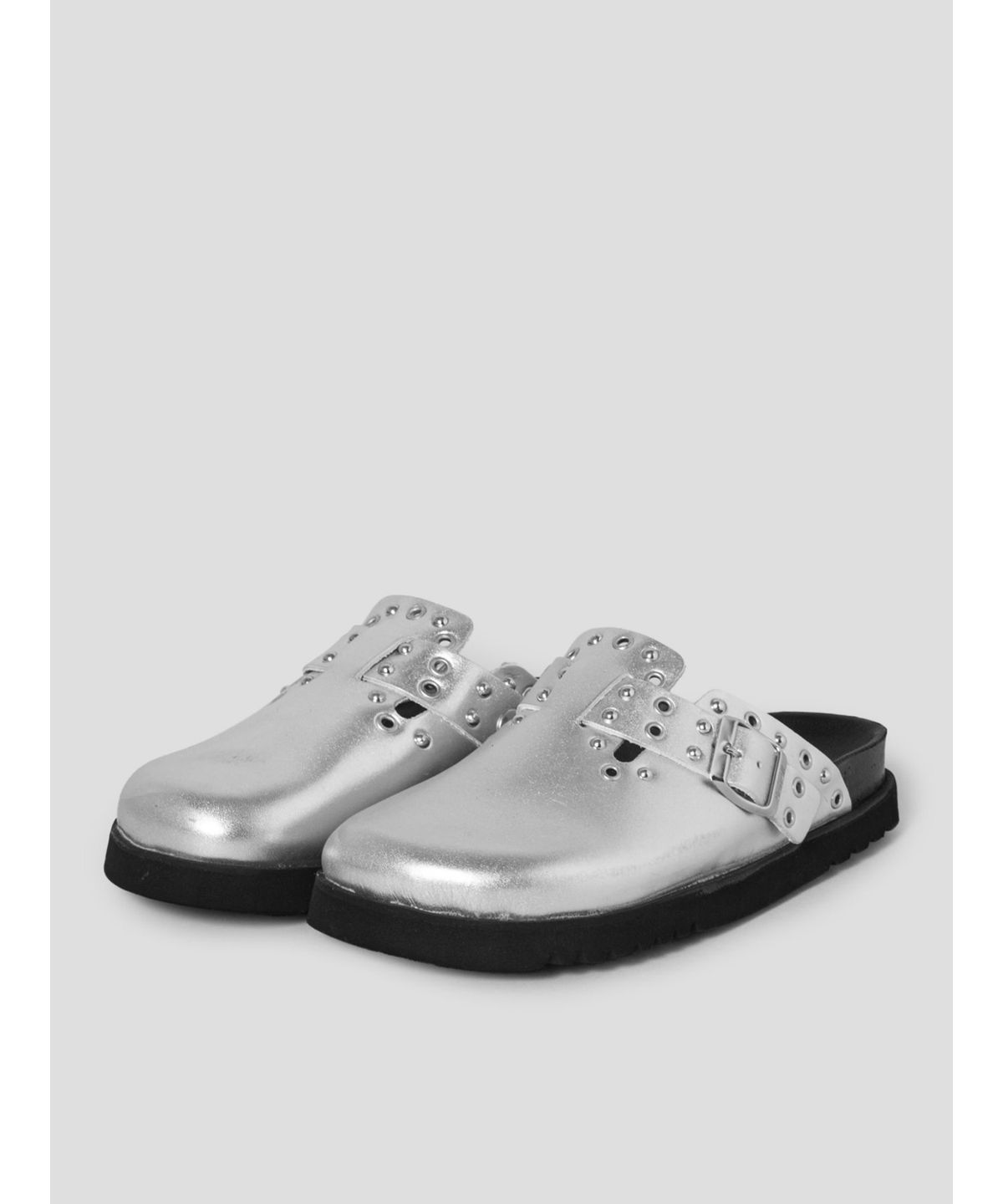 숄(SCHOLL) (WOMEN) 메탈릭 코르크 크로그  라이트 그레이 (HH64K2C712)
