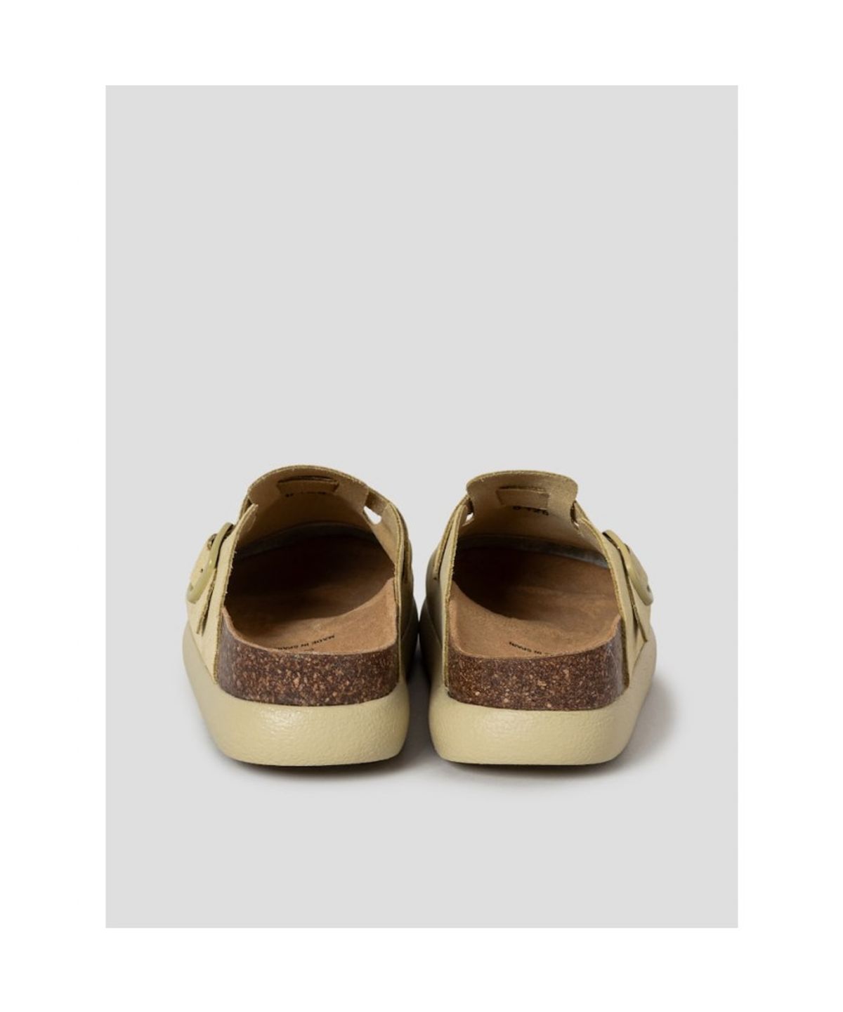 숄(SCHOLL) (WOMEN) 스웨이드 청키솔 코르크 크로그  옐로우 (HH64K2C75E)