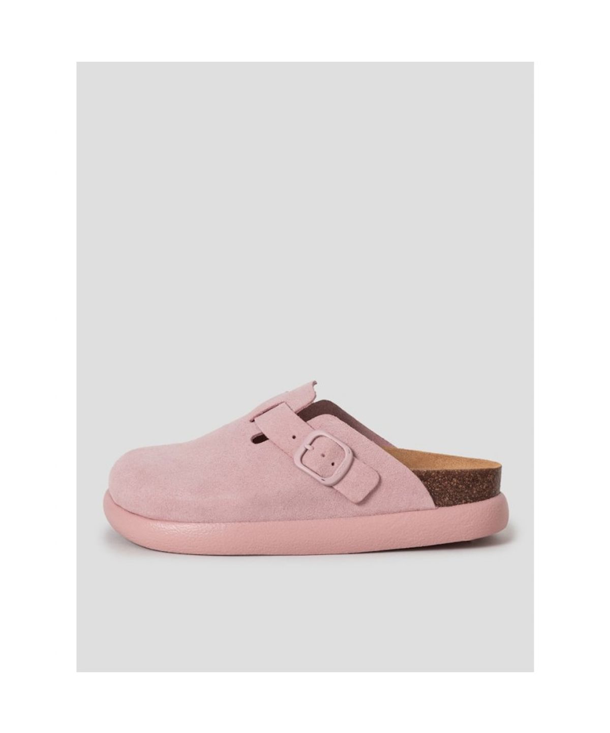숄(SCHOLL) (WOMEN) 스웨이드 청키솔 코르크 크로그  핑크 (HH64K2C75X)