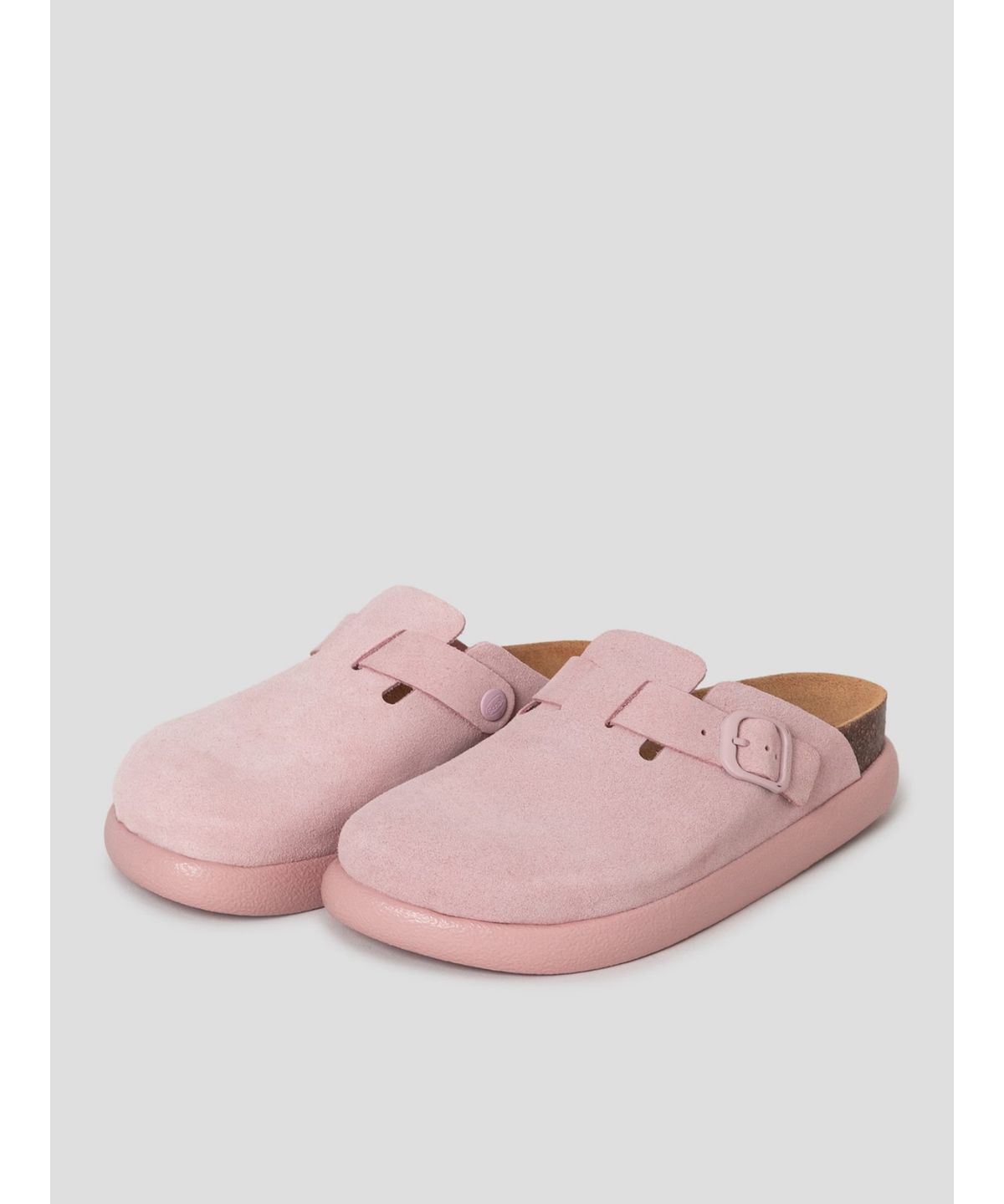 숄(SCHOLL) (WOMEN) 스웨이드 청키솔 코르크 크로그  핑크 (HH64K2C75X)