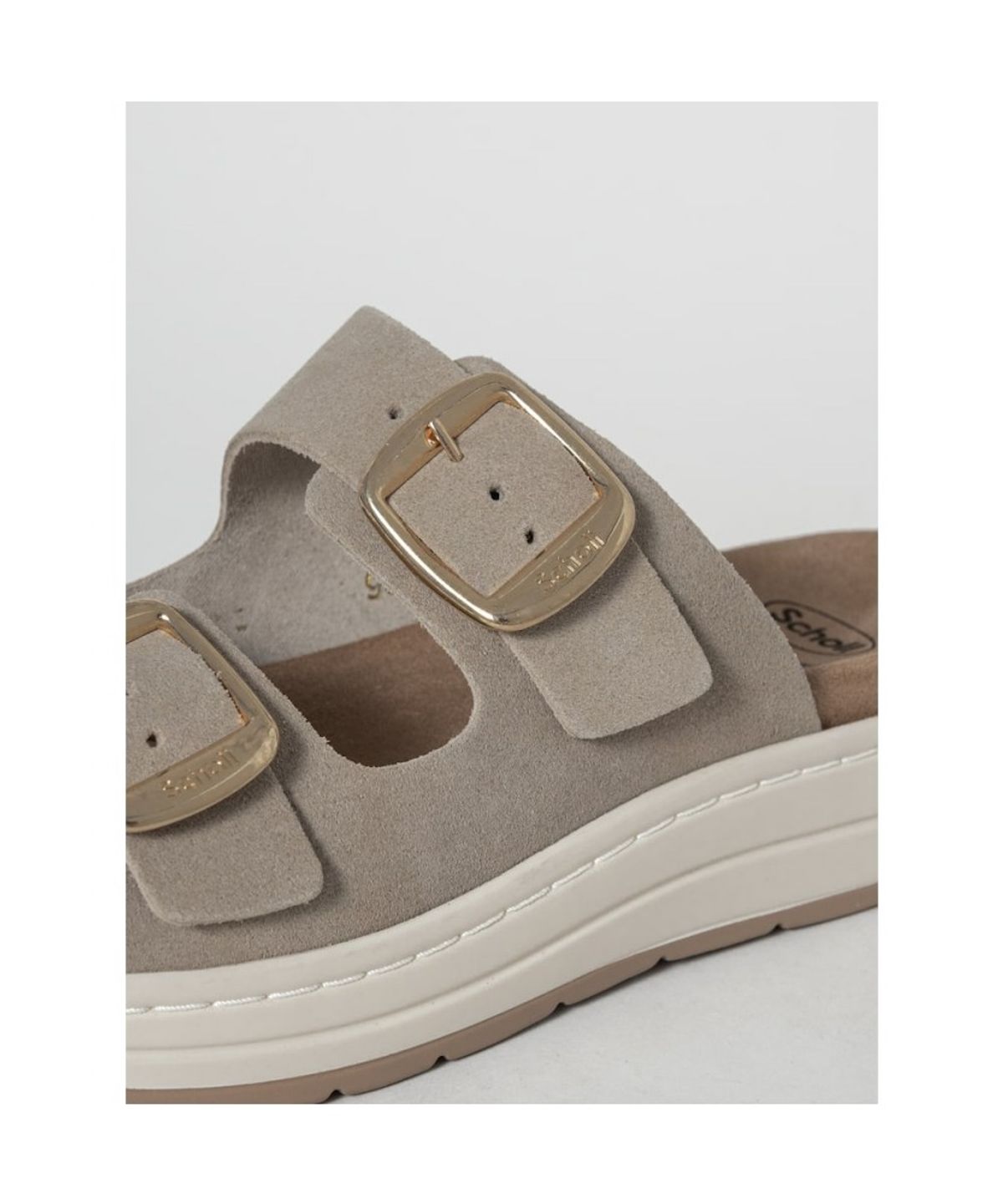 숄(SCHOLL) (WOMEN) 투스트랩 컴포트 샌들  옐로이시 브라운 (HH64K2F14B)