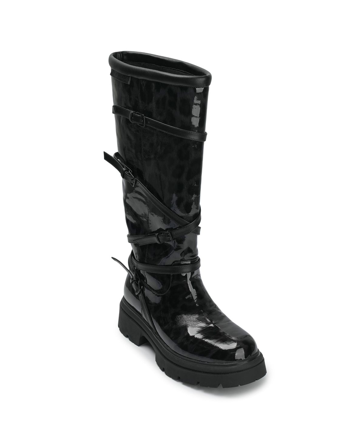 이크닉(IHCNIK) [X ODOR] Glossy Leopard Rain Boots