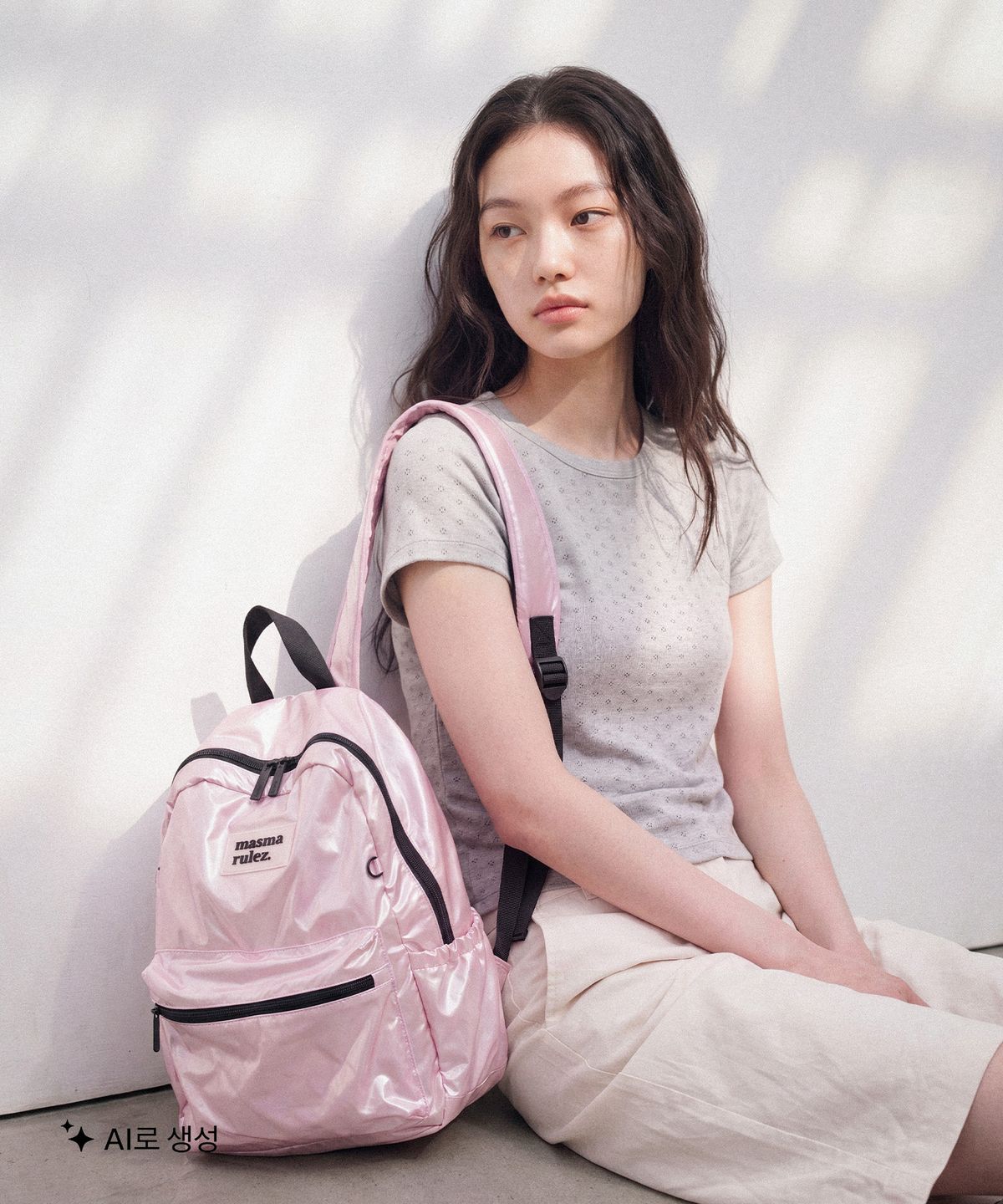 마스마룰즈(MASMARULEZ) mini ver. daily backpack_Glow pink