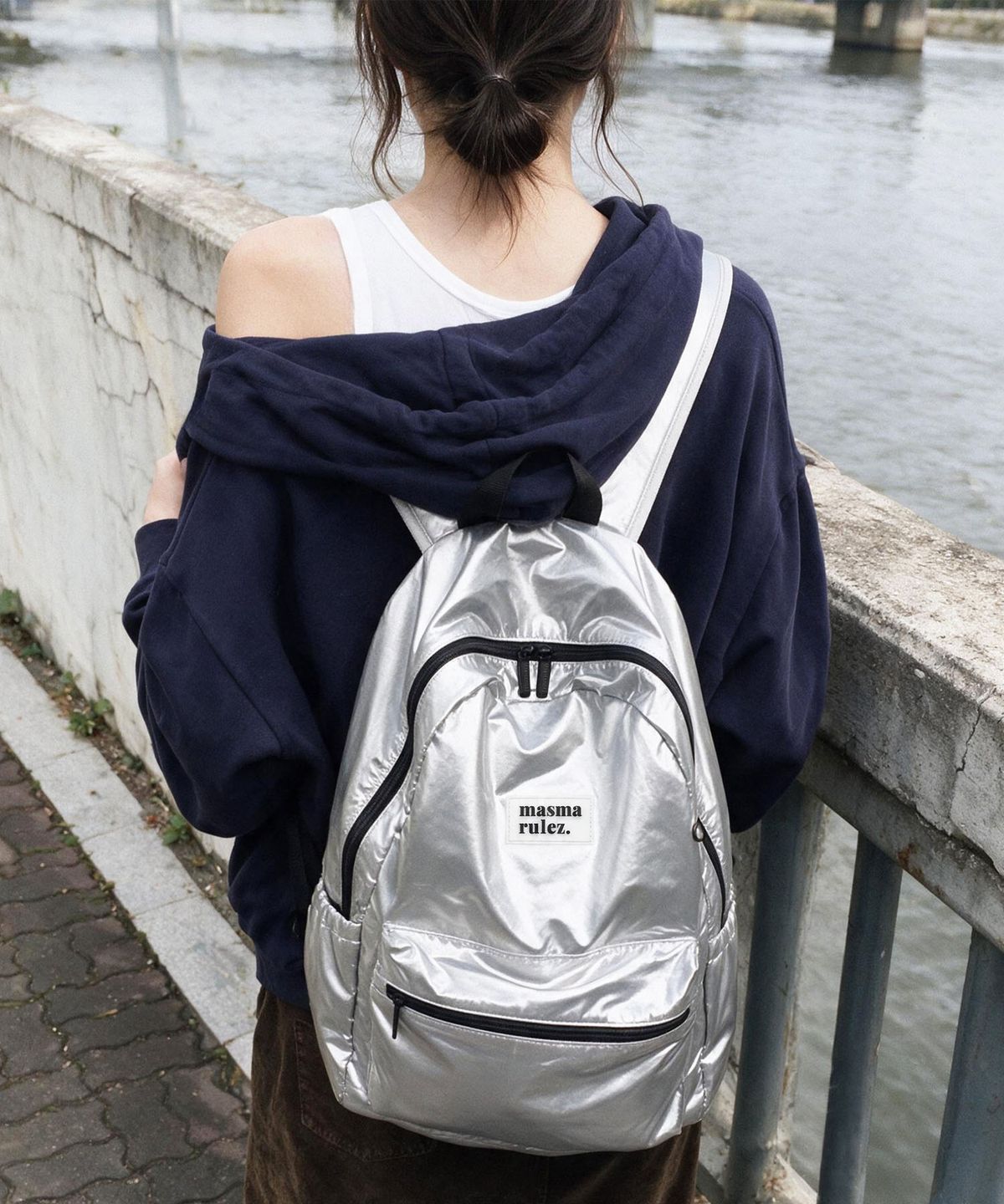 마스마룰즈(MASMARULEZ) Daily backpack_Glow silver