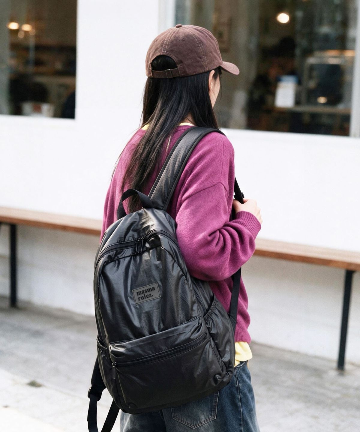 마스마룰즈(MASMARULEZ) Daily backpack_Glow black