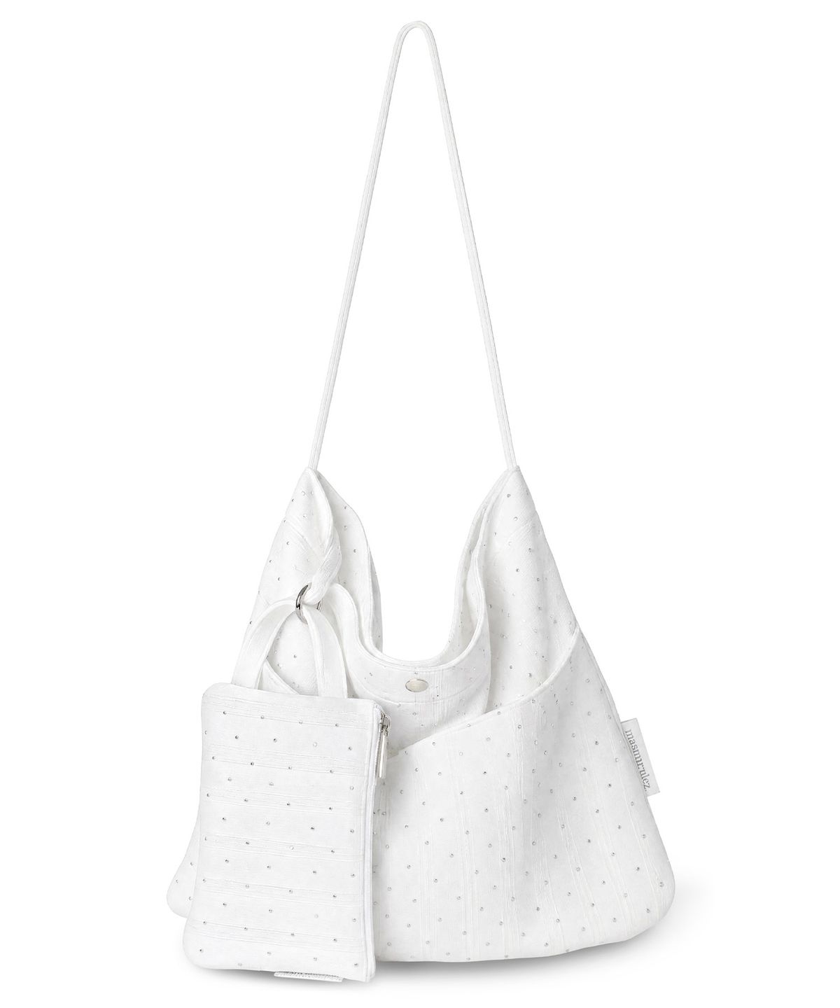 마스마룰즈(MASMARULEZ) [Pouch Set] Big rabbit cross eco bag_Sunshower white