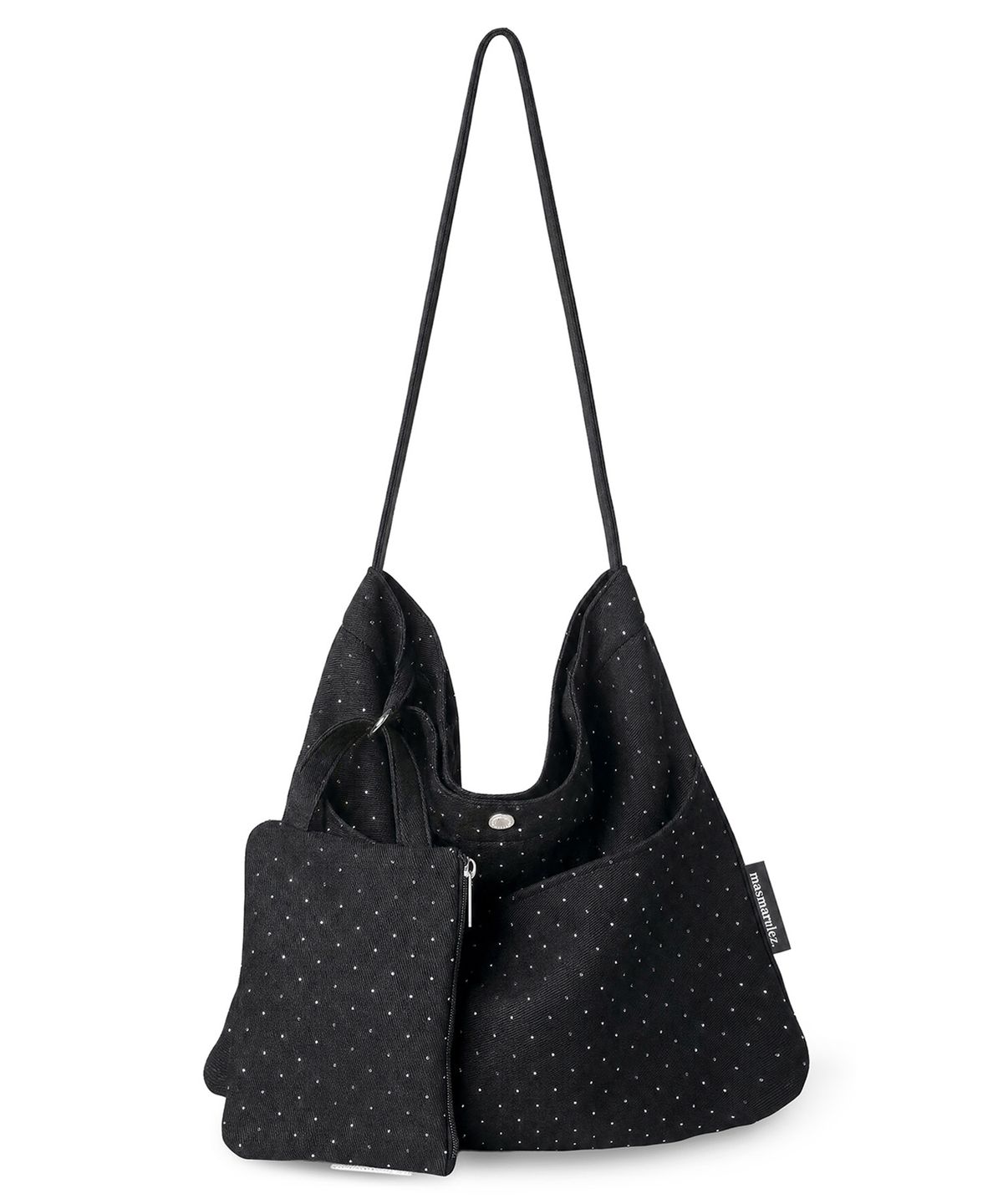 마스마룰즈(MASMARULEZ) [Pouch Set] Big rabbit cross eco bag_Twilight black
